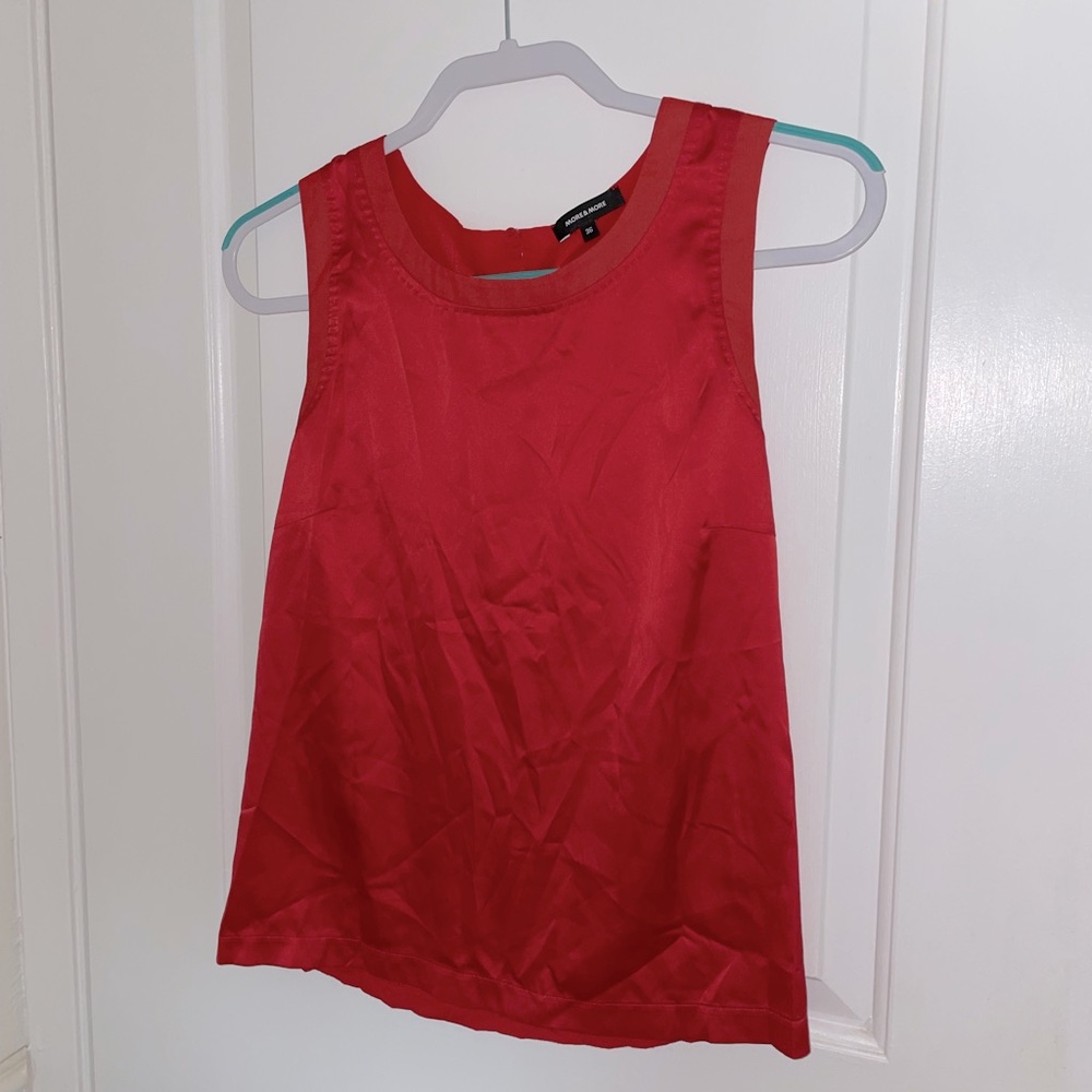 More & More Silky Red Top